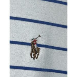 POLO RALPH LAUREN SHIRT -XL- WHITE BLUE GREEN PIMA SOFT TOUCH -PONY GOLF-PREPPY